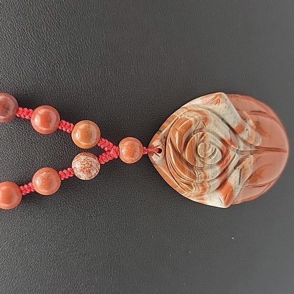 Elegant Red Jasper Beaded 20